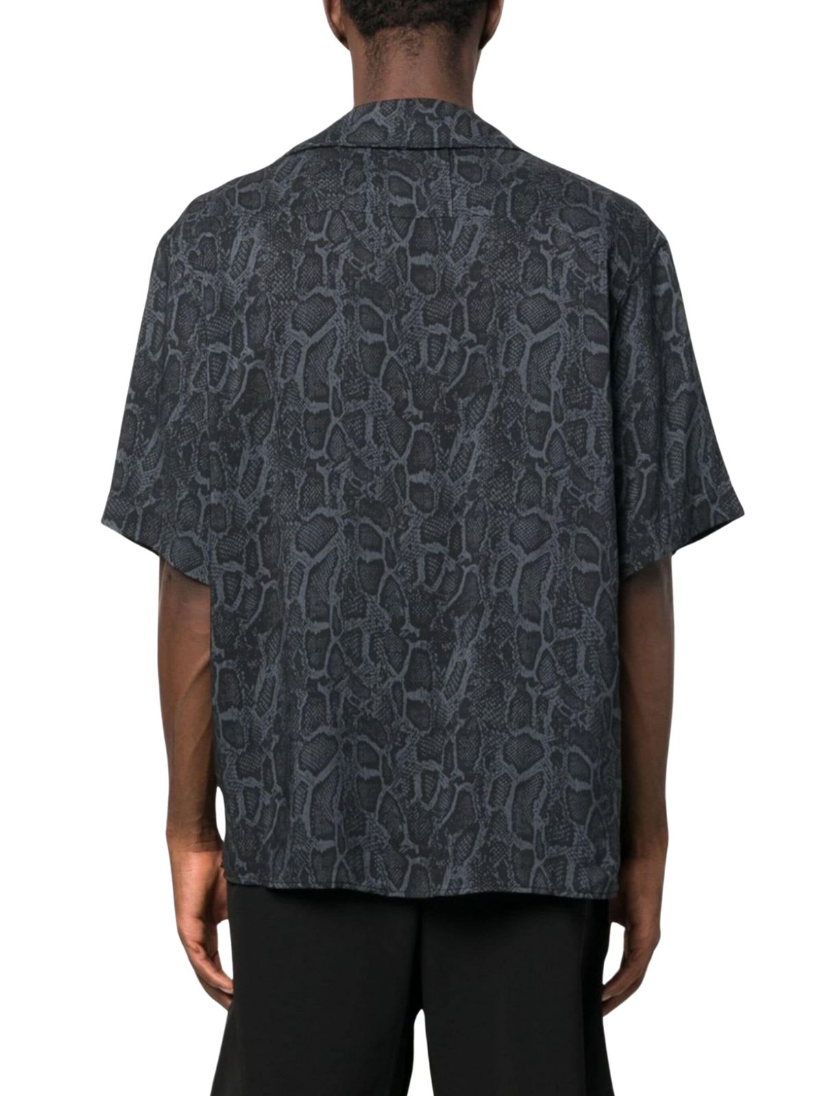 Rhude Shirt Rayon Snake Black
