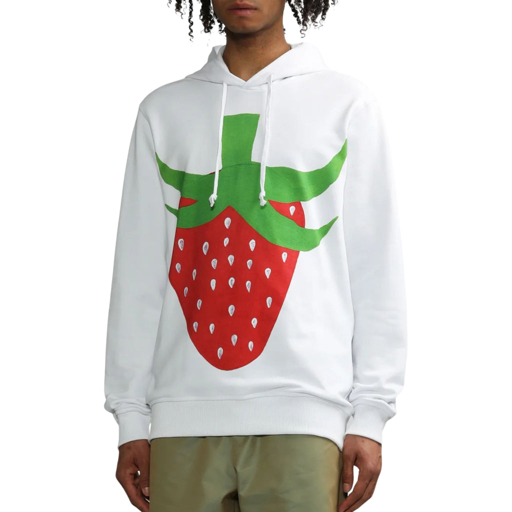 Comme Des Cargons Sweater Strawberry White