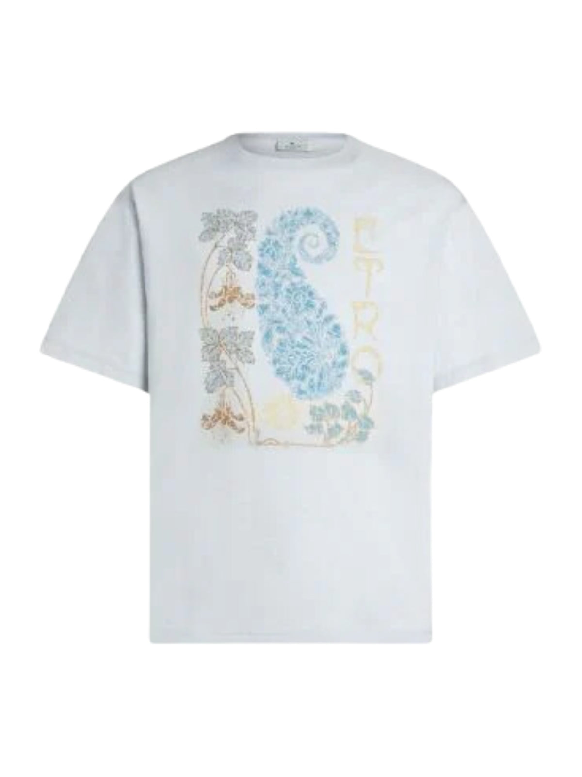Etro T-Shirt Roma Paisley Print Off-White