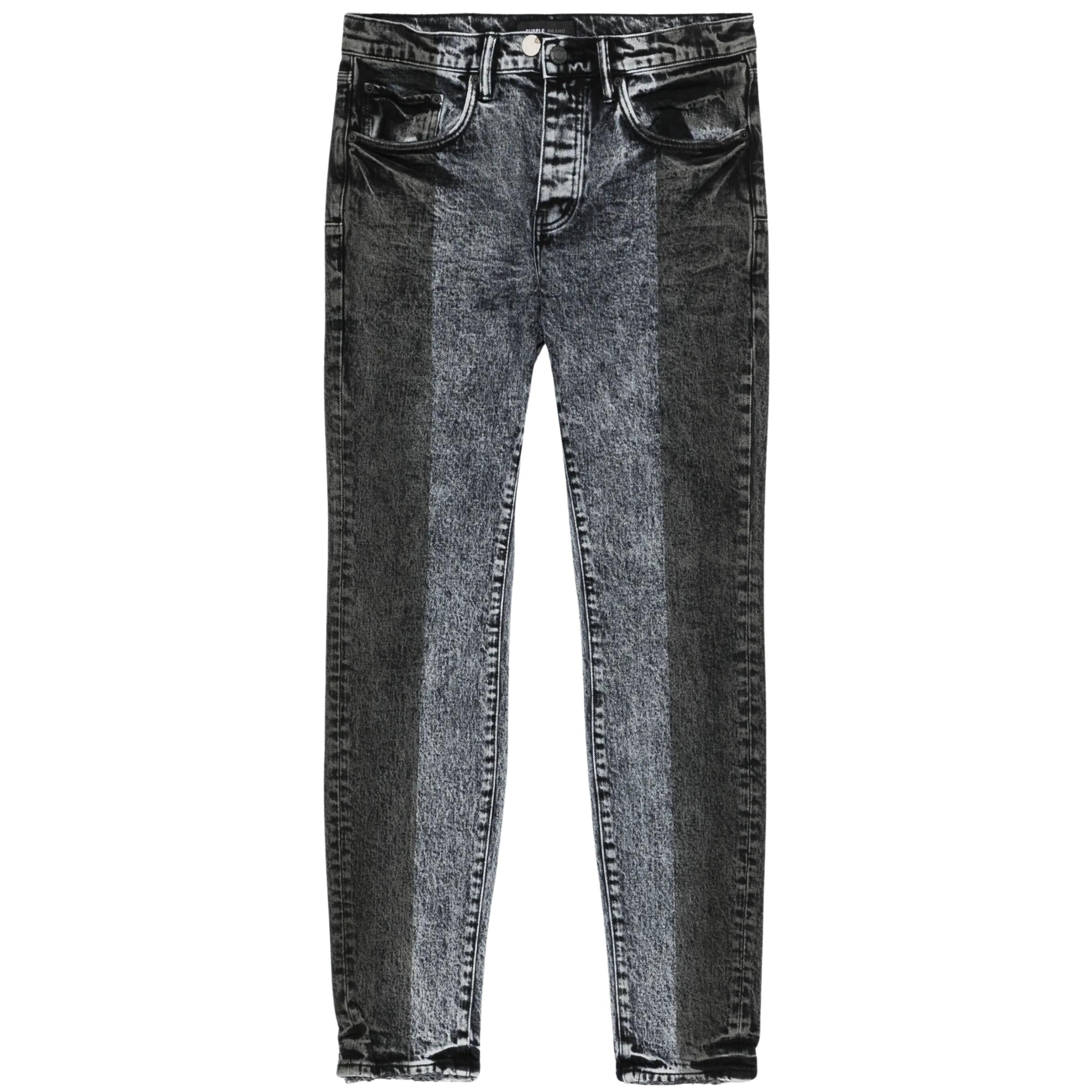 Purple Jeans Two Tone Black