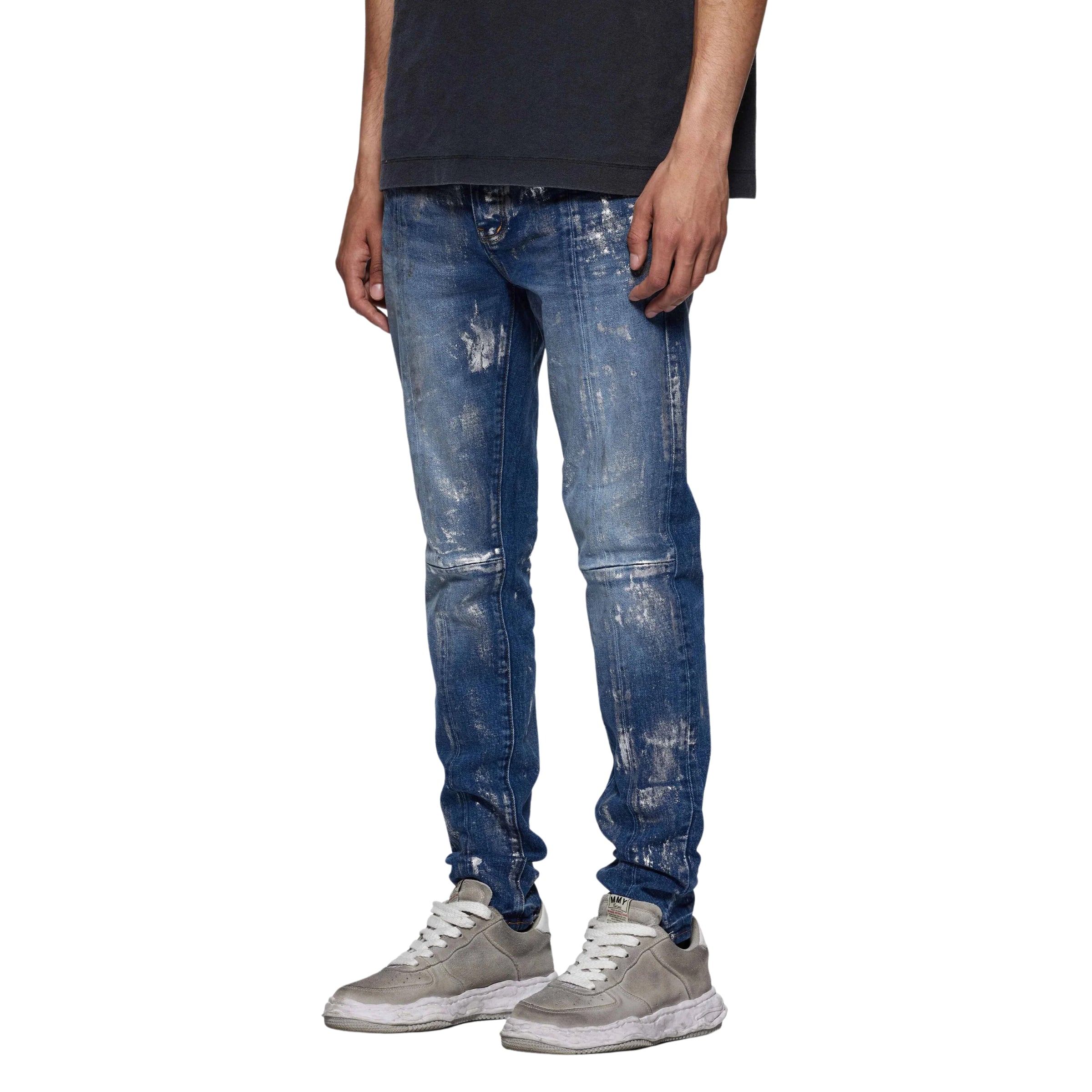 Purple Jeans Allover Rip Indigo