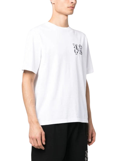 Palm Angels T-Shirt Side Logo White
