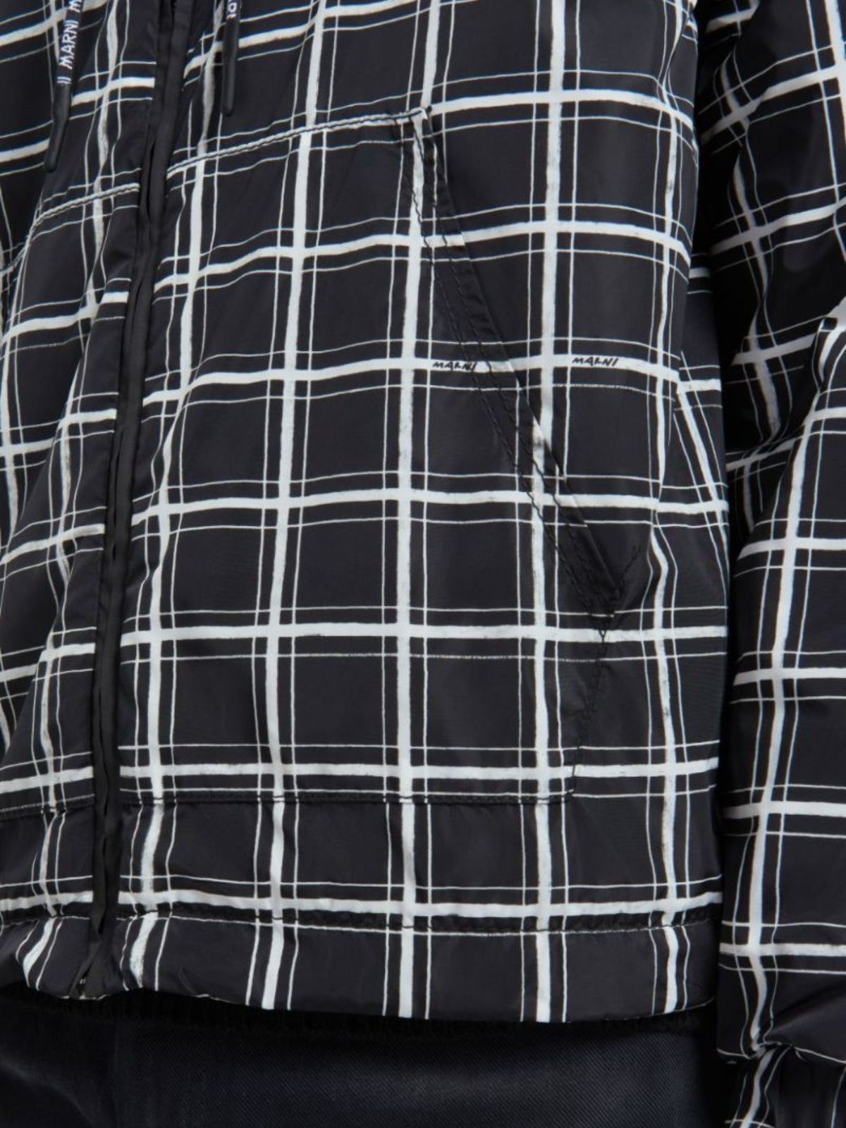Marni Jacket Checkered Black-White