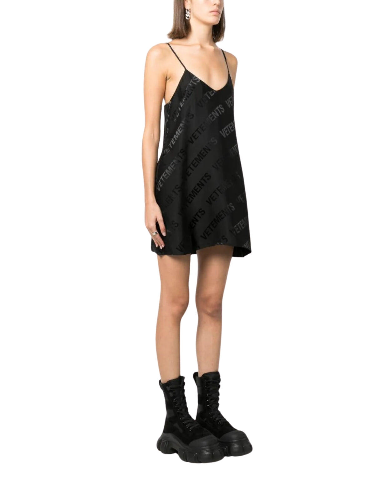 Vetements Dress Monogram Black