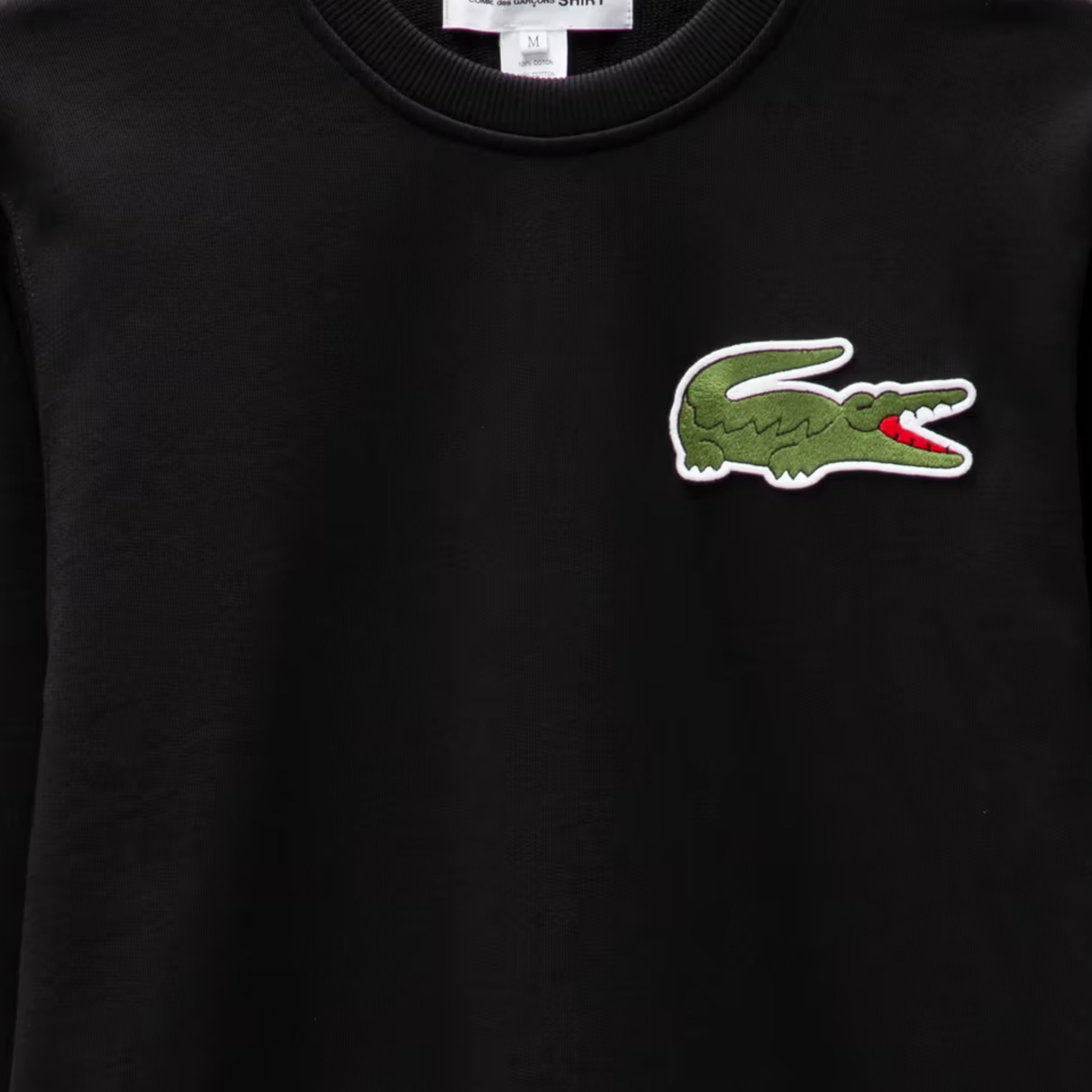 Comme Des Garcons Sweater X Lacoste Black