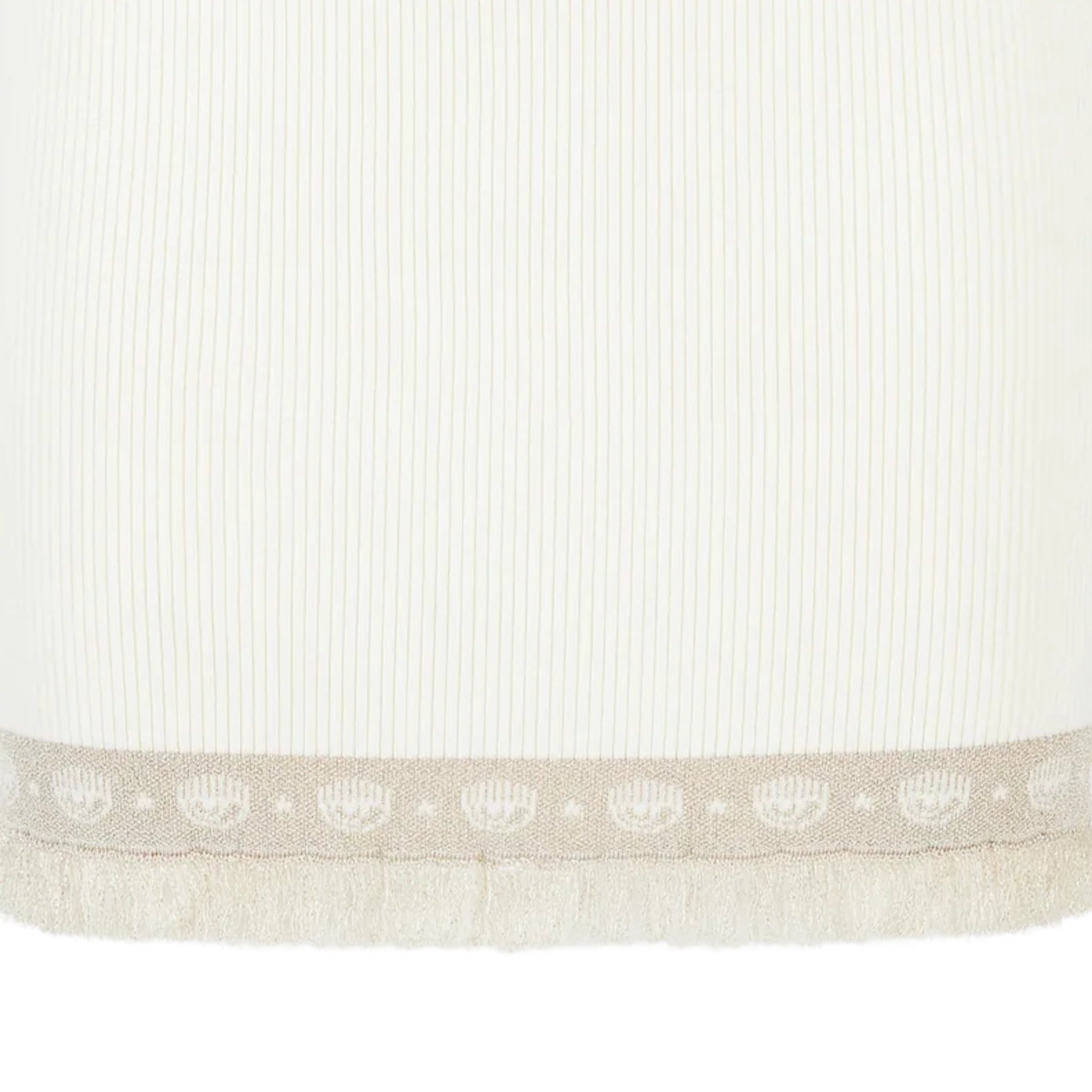 Chiara Ferragni Skirt Logo Mania Knit White