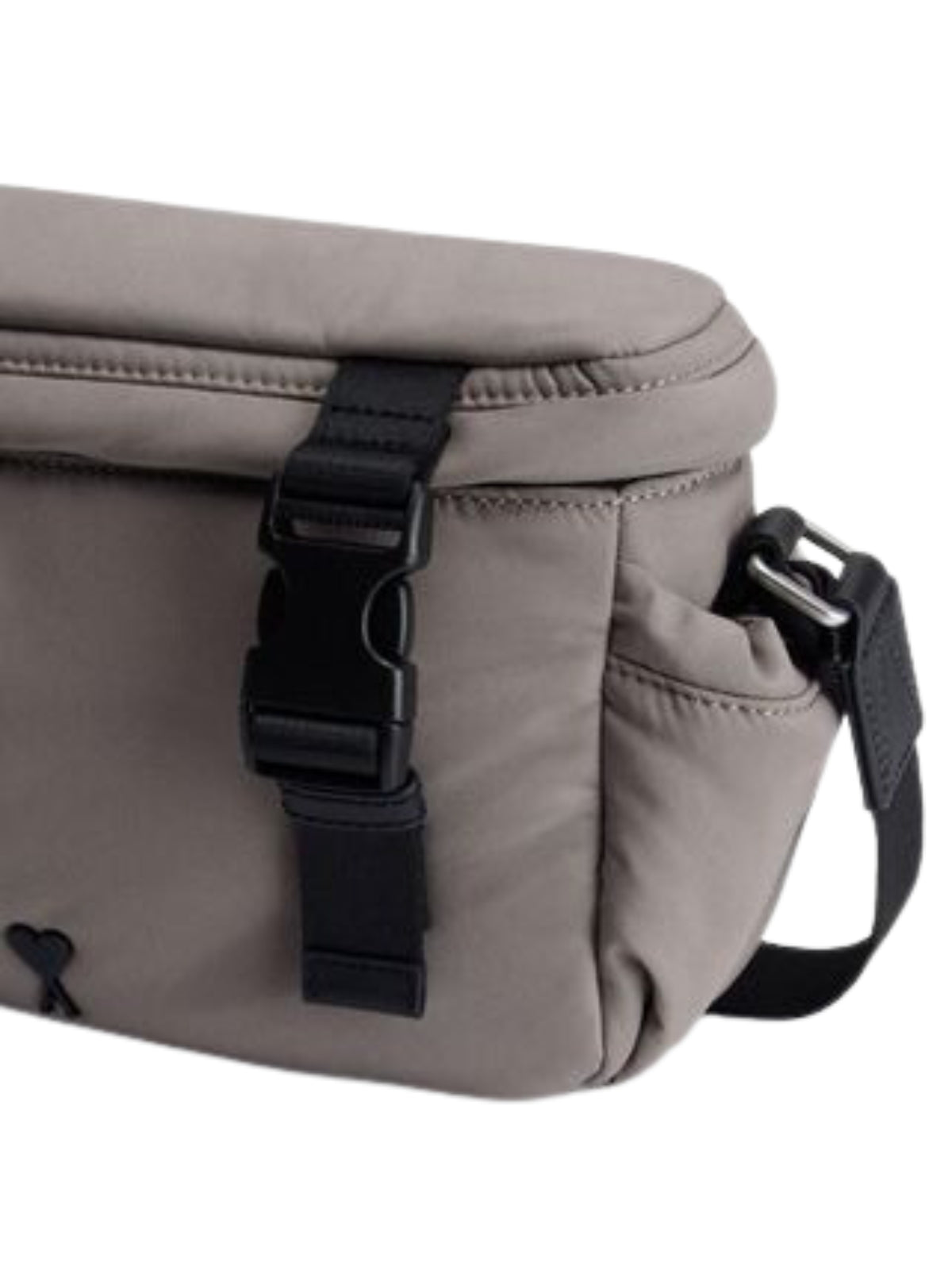 Ami Bag Messenger De Coeur Logo Grey