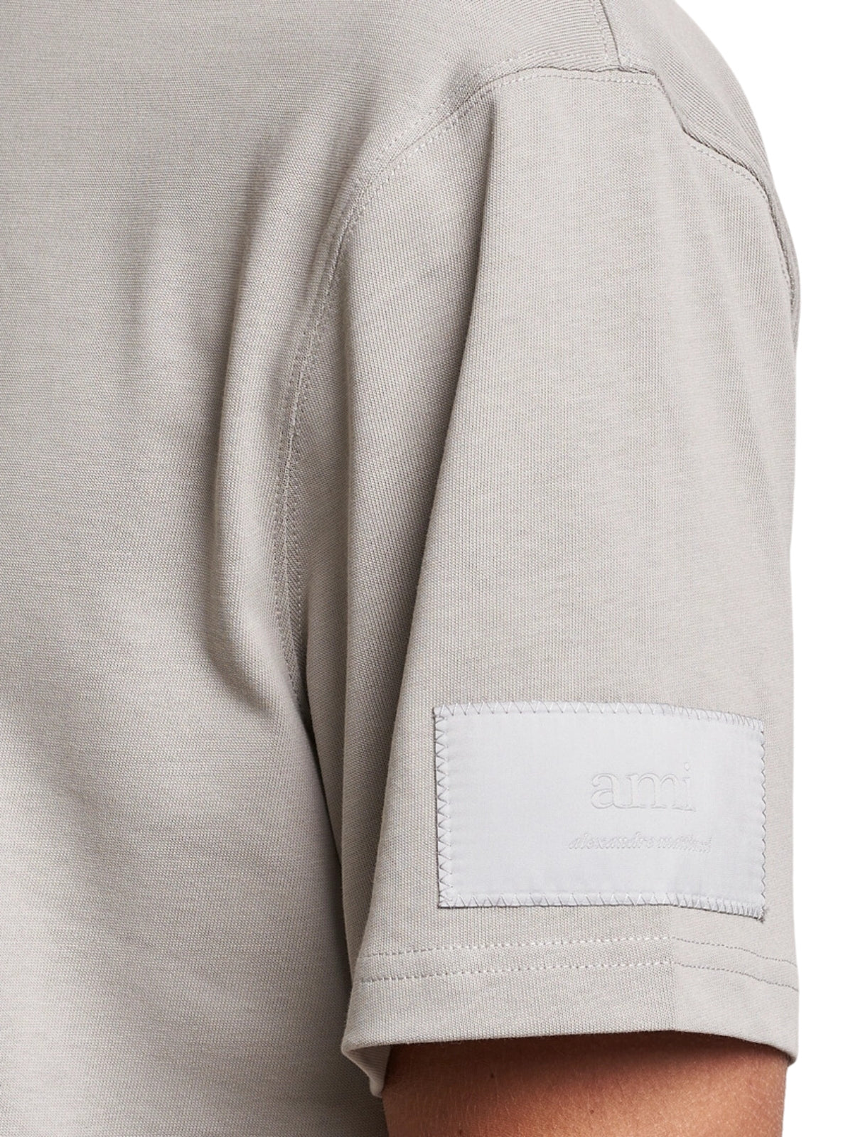 Ami T-Shirt Logo Sleeve Off-White