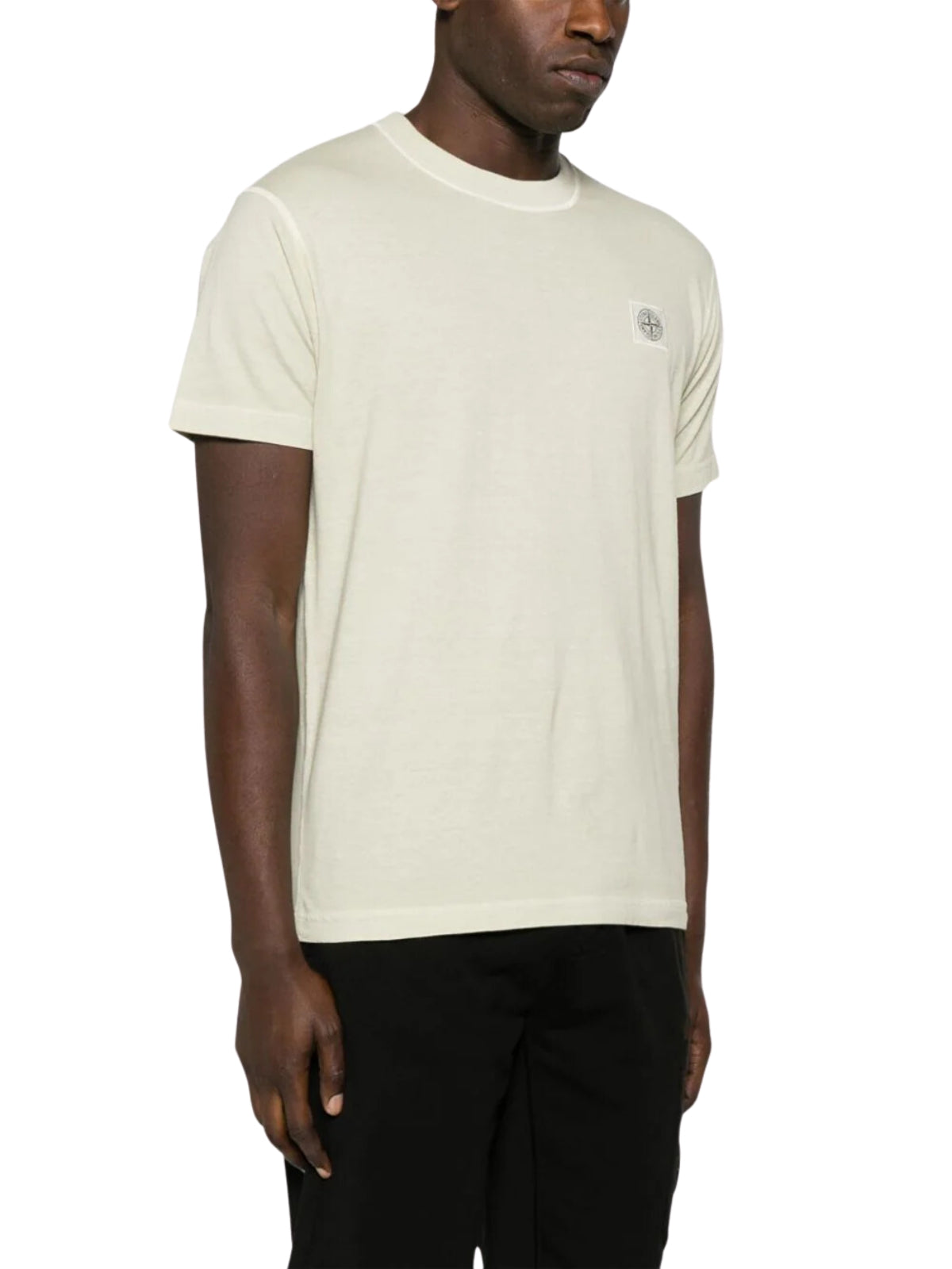 Stone Island T-Shirt Logo Cream