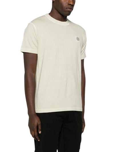 Stone Island T-Shirt Logo Cream