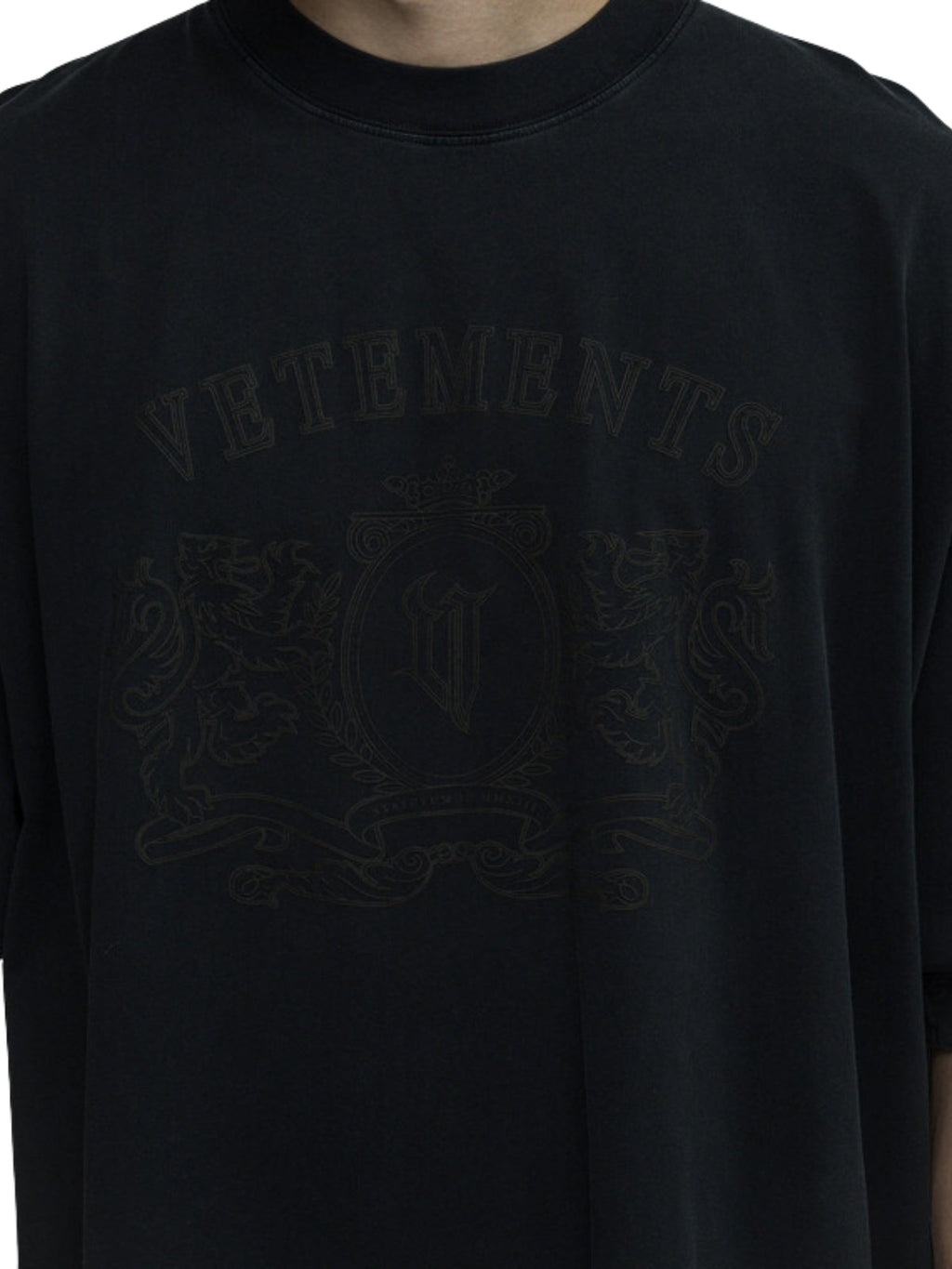 Vetements T-Shirt Mono Black