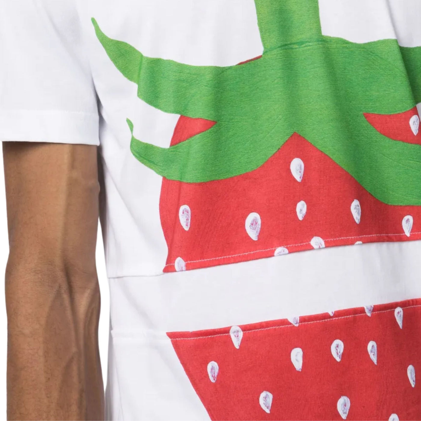 Comm Des Cargons T-Shirt Strawberry White