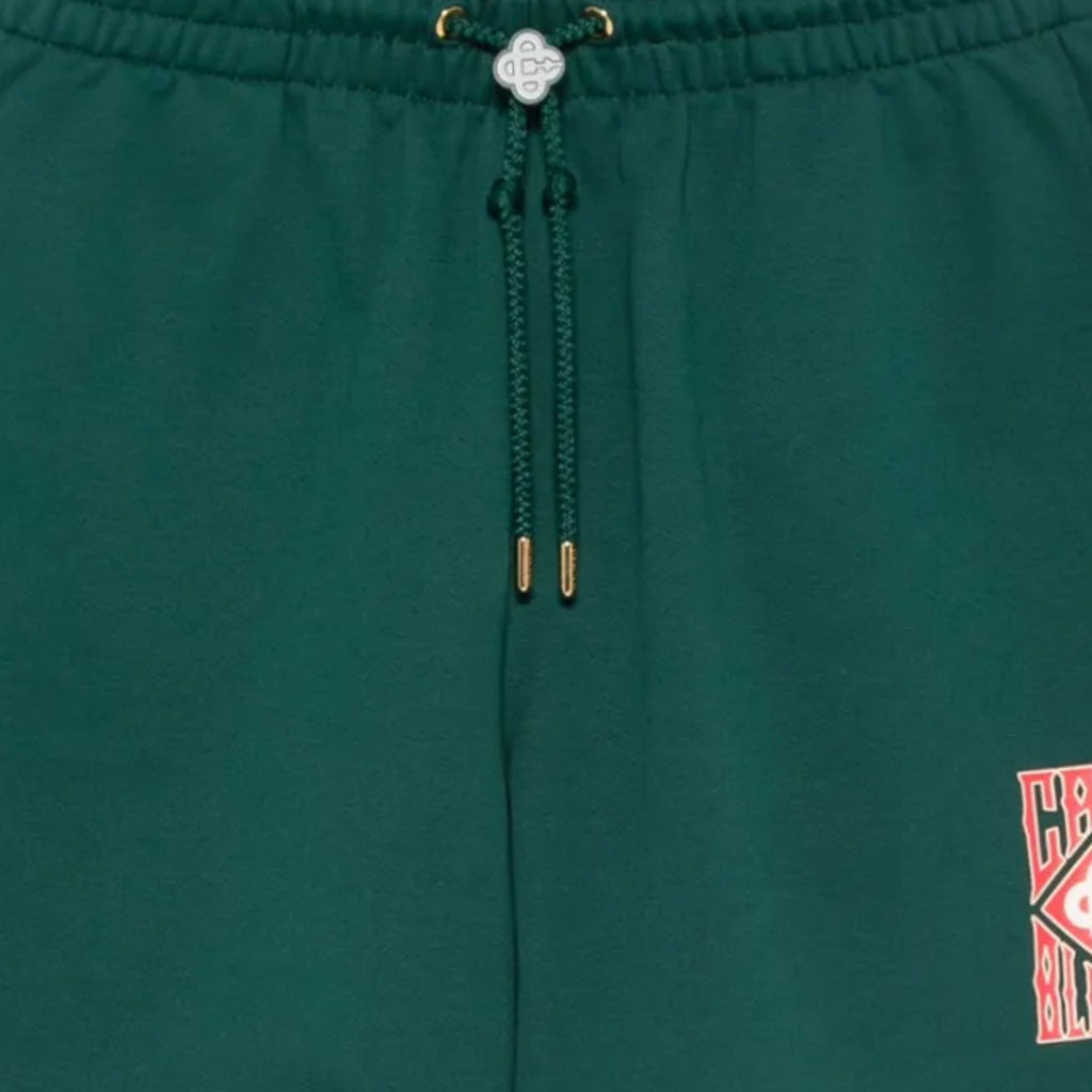 Casablanca Shorts Gothic Stacked Logo Green