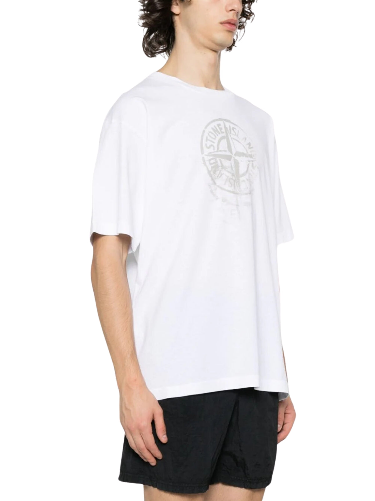 Stone Island T-Shirt Logo White