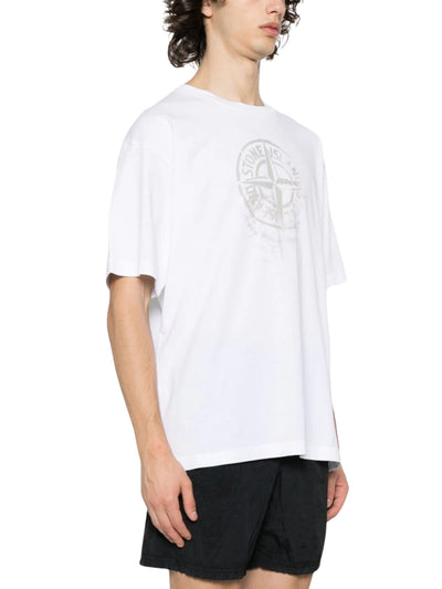 Stone Island T-Shirt Logo White