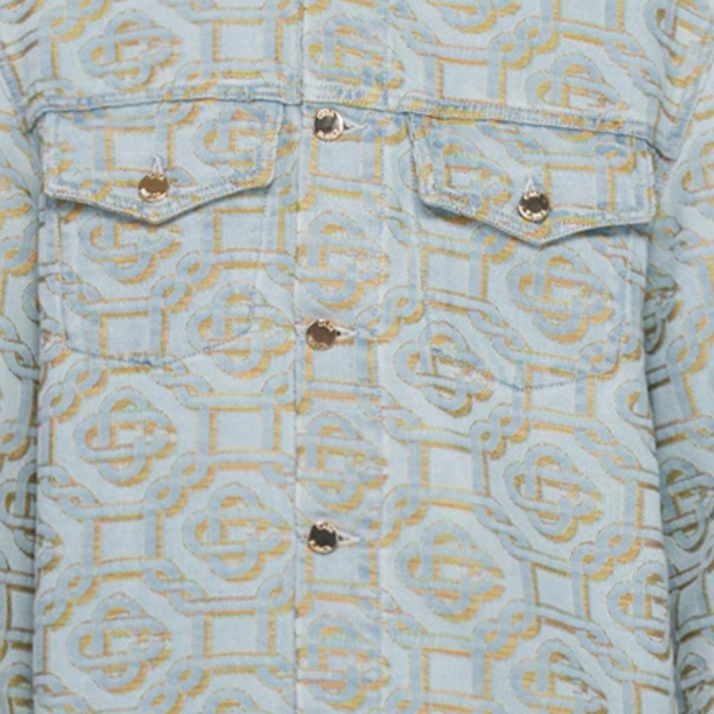 Casablanca Jacket Monogram Jacquard Denim