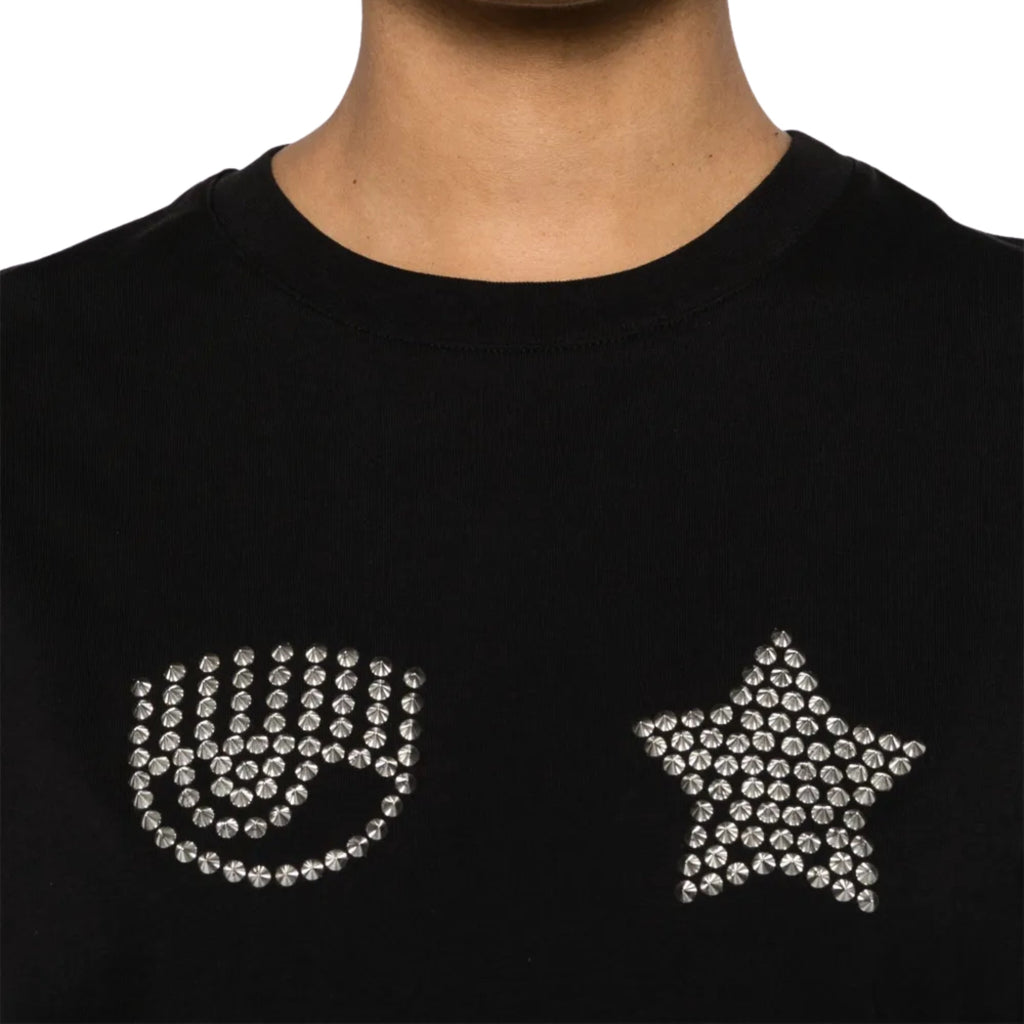 Chiara Ferragni T-Shirt Eye Star Black