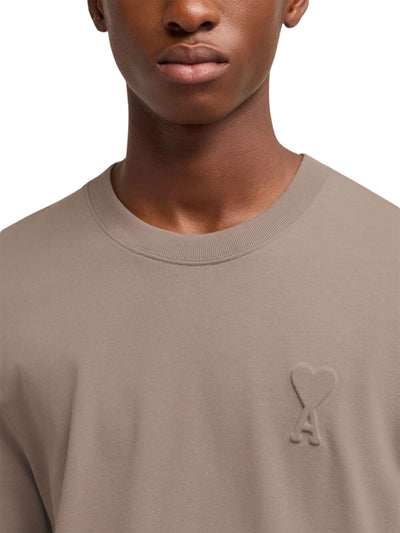 Ami T-Shirt Logo Light Taupe