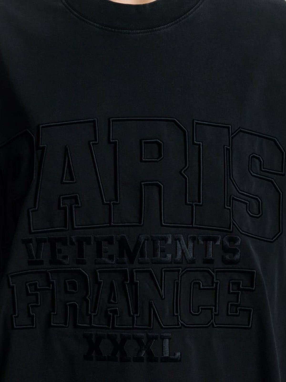 Vetements T-Shirt Paris 3D Black