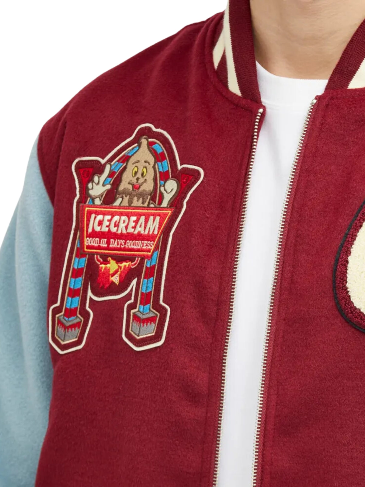 Ice-Cream Jacket Diner Team Varsity Burgundy