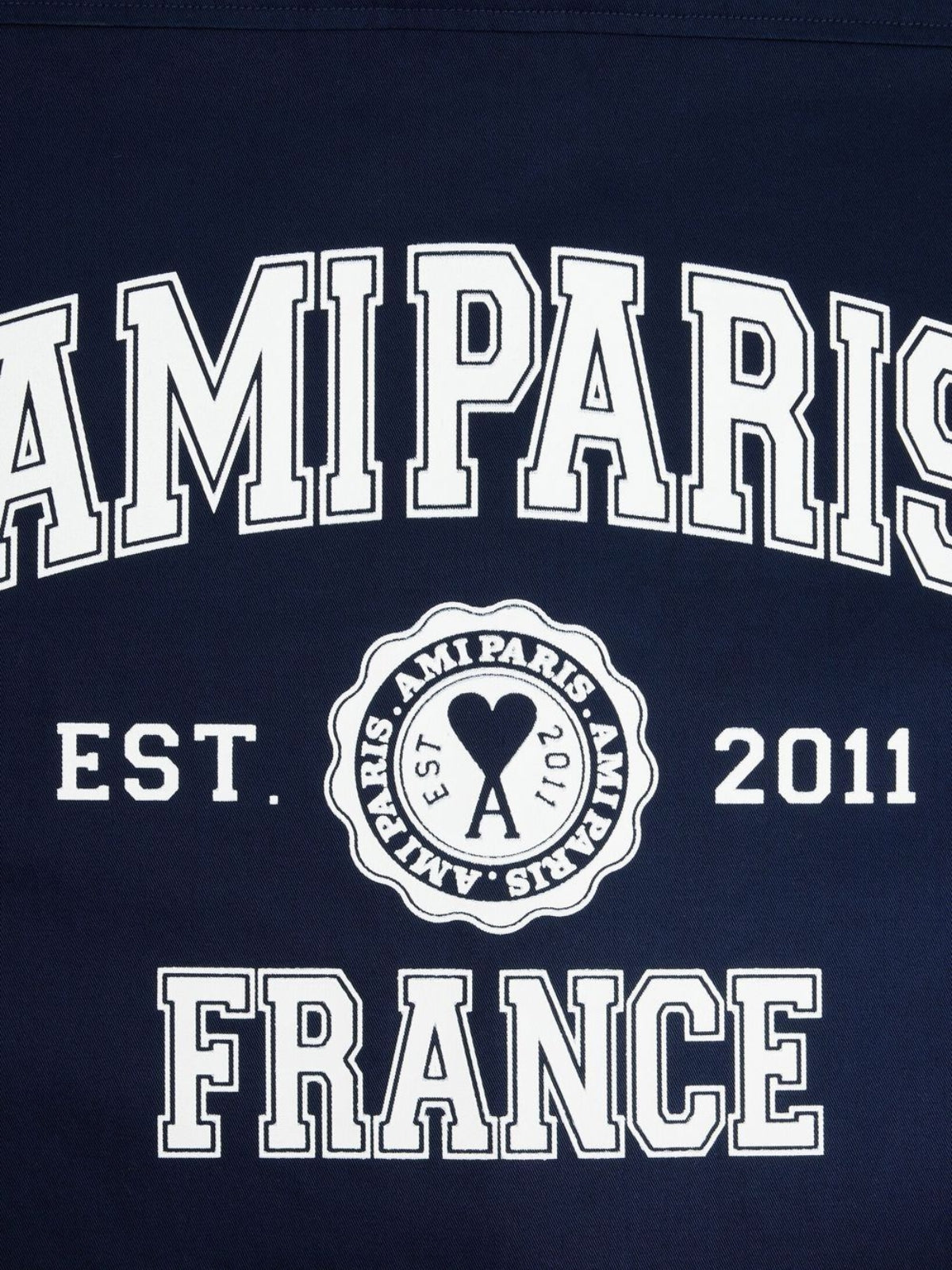 Ami Coat Top Pocket Nautic Blue