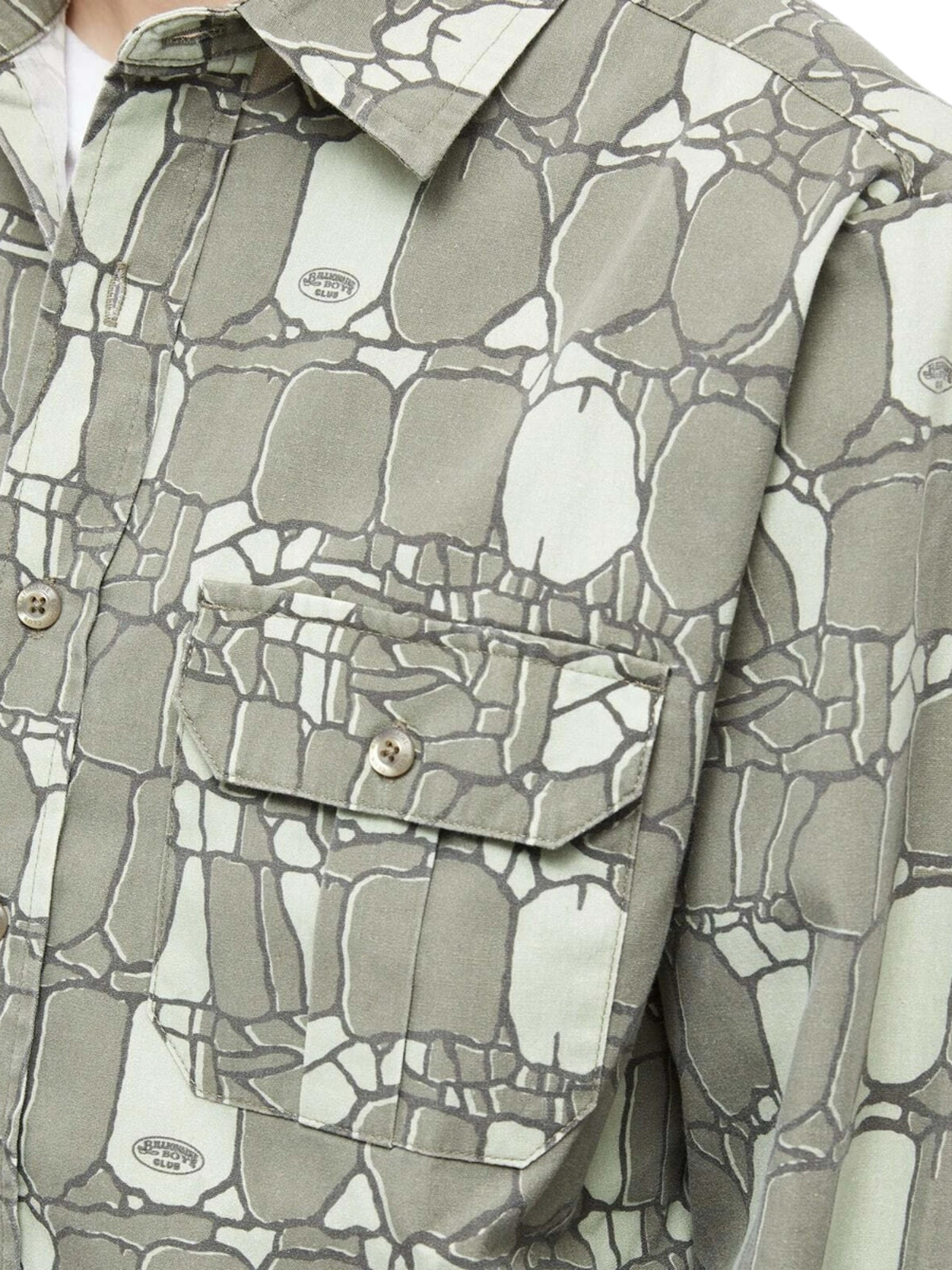 Billionaire Boys Club  Shirt Gator Camo Green