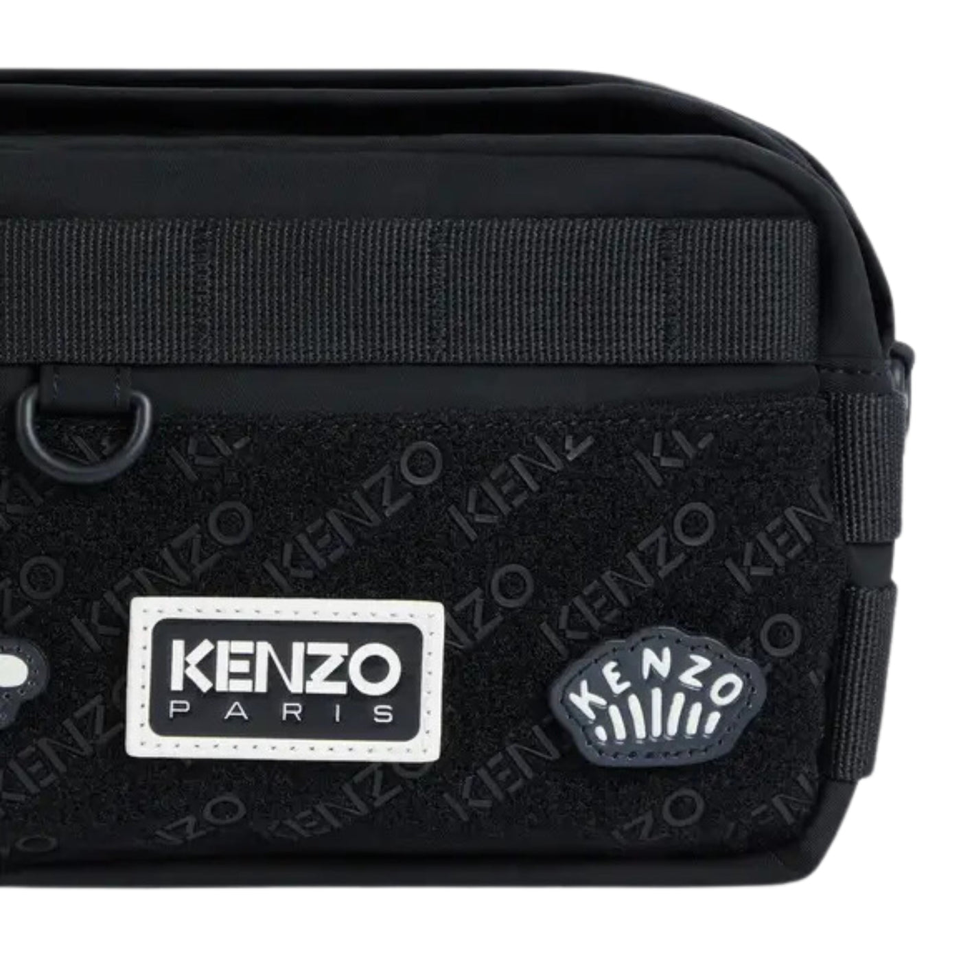 Kenzo Bag Belt Mono Logo Black