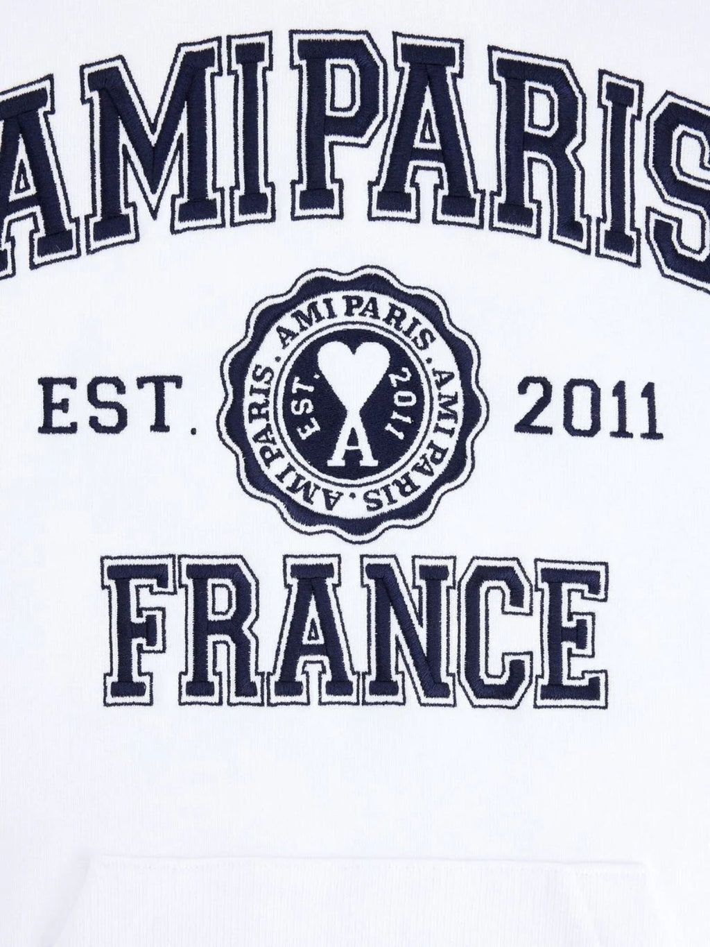 Ami Sweater Ami Paris Hoodie White