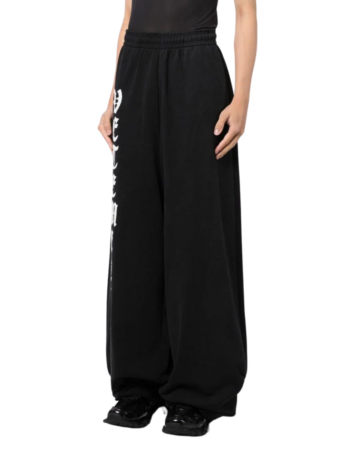 Vetements Track Pants Anarchy Logo Black