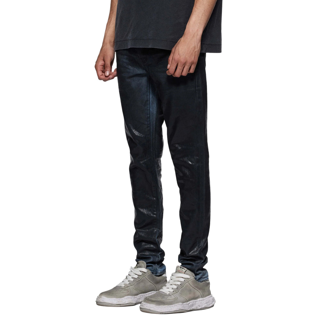 Purple Jeans Knee Rip Black