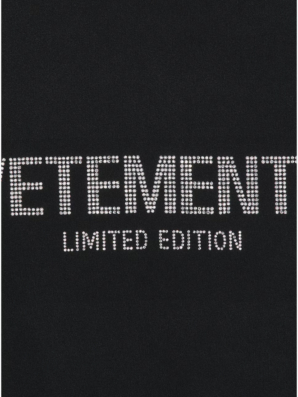Vetements T-Shirt Logo Limited Black