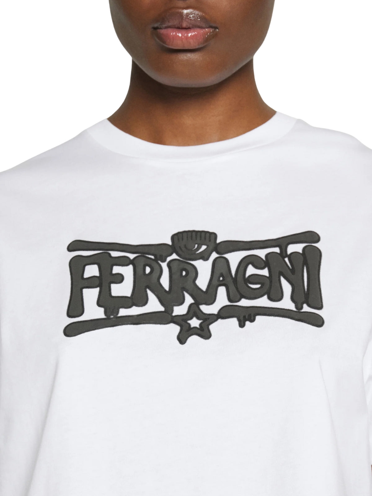 Chiara Ferragni T-Shirt Ladies Logo White