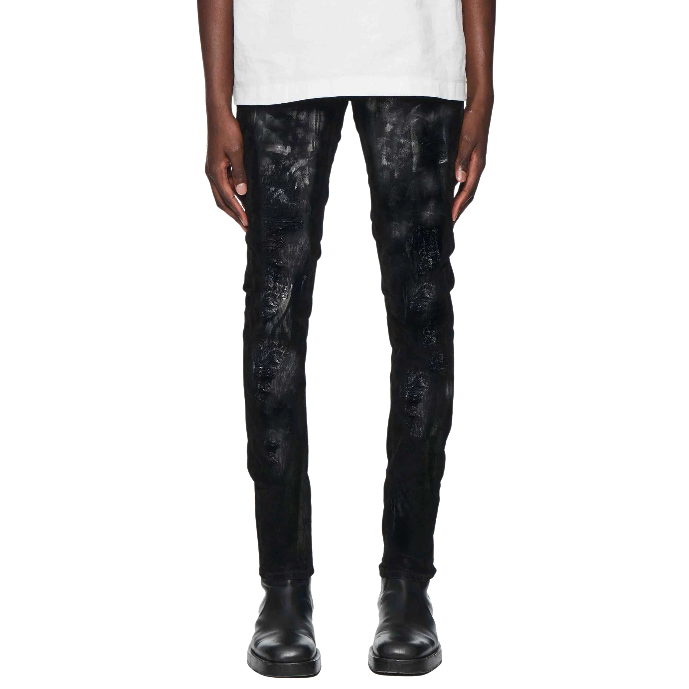 Purple Jeans Design Black