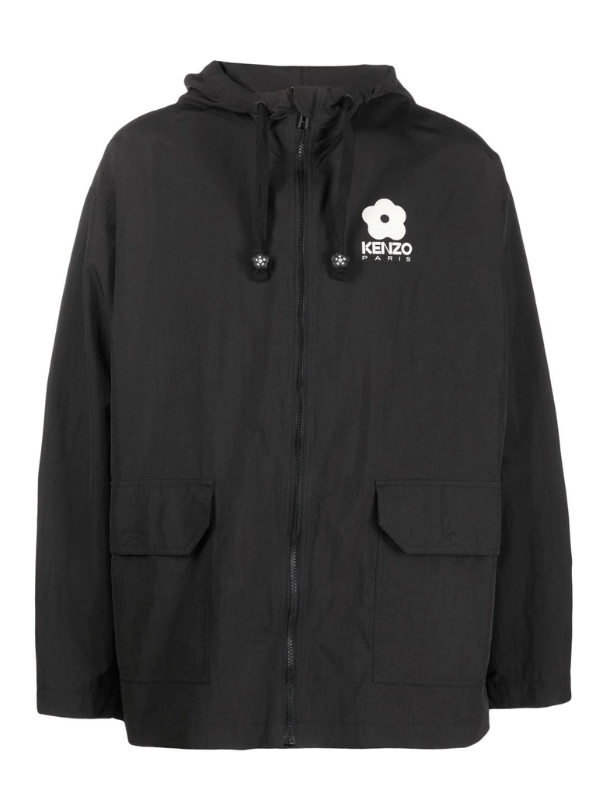 Kenzo Jacket Flower Hoodie Black