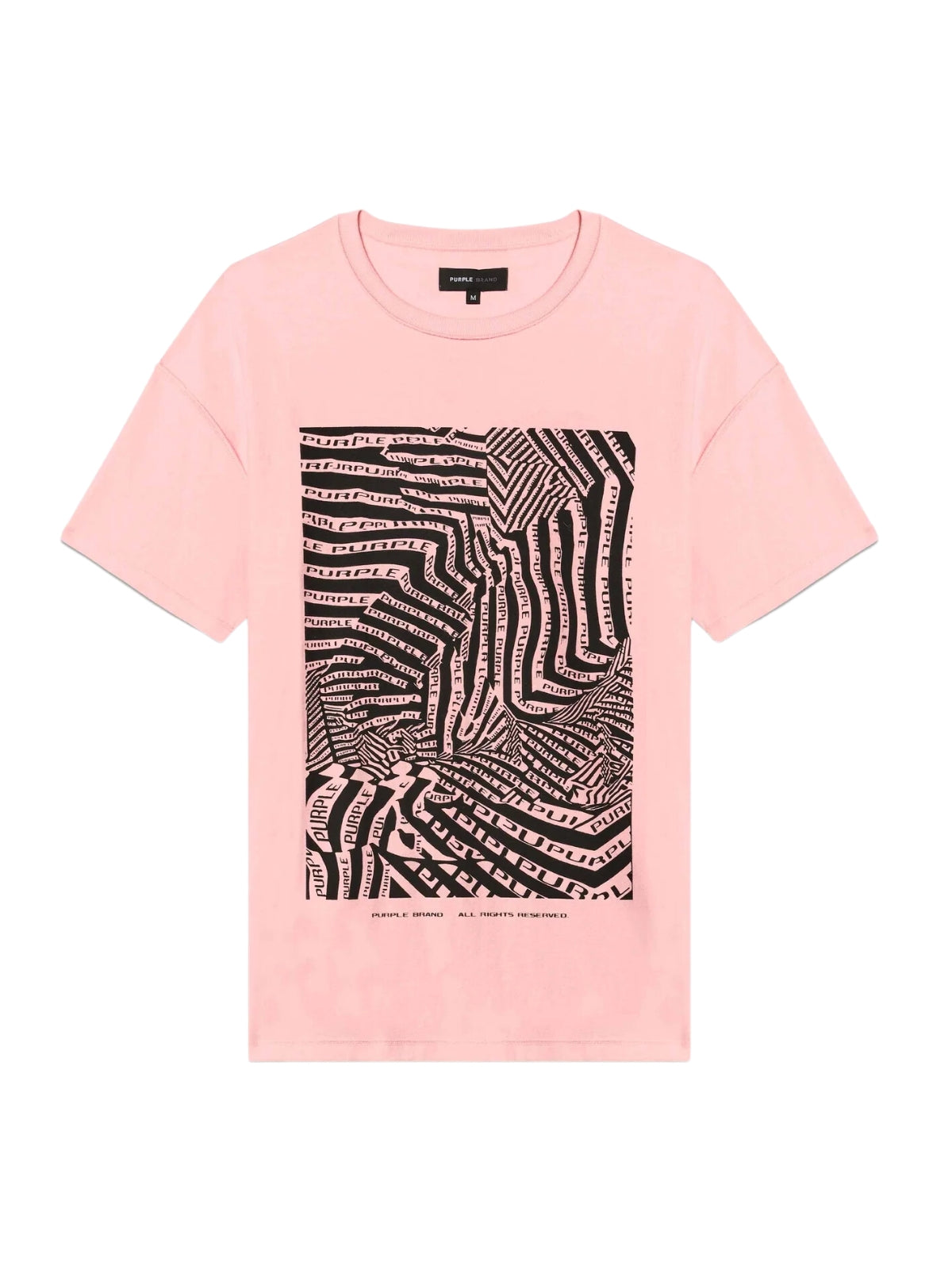 Purple T-Shirt Maze Logo Pink