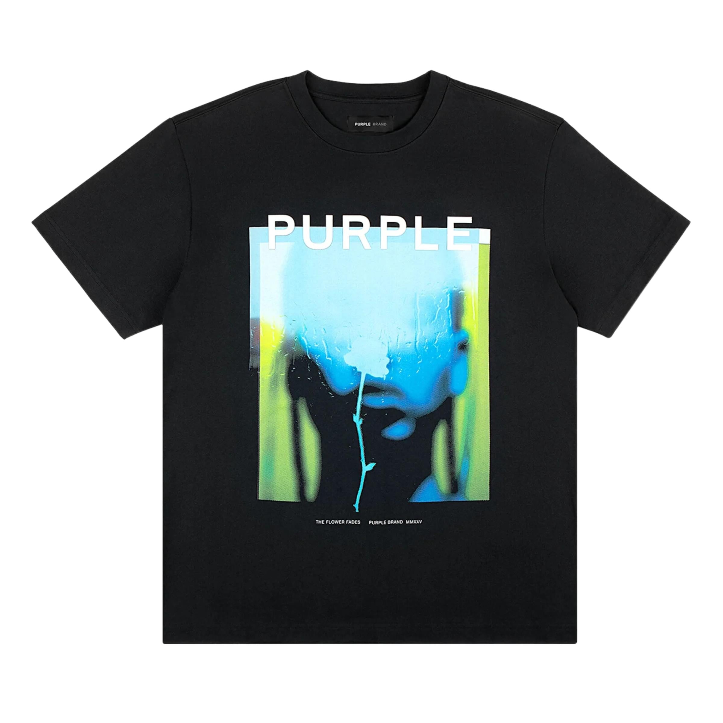 Purple T-Shirt Painting Black