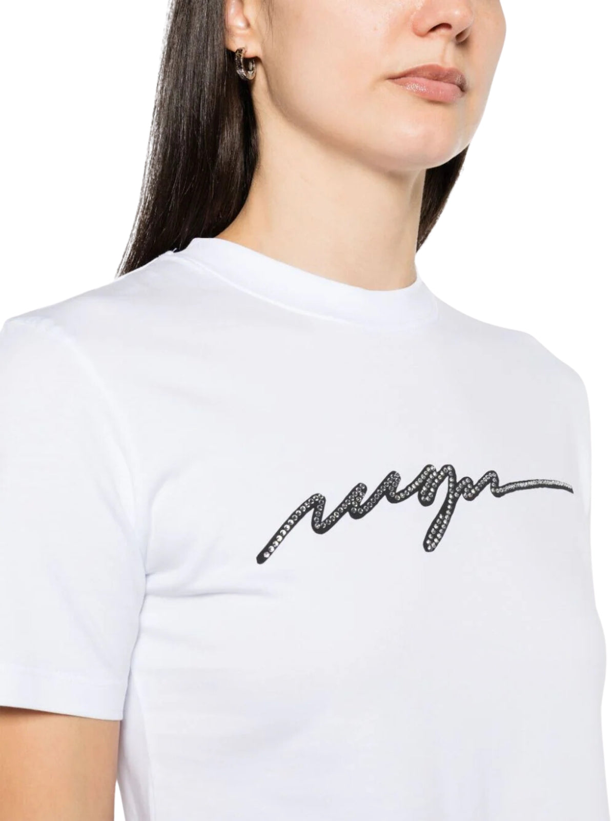 Msgm T-Shirt Ladies Logo White