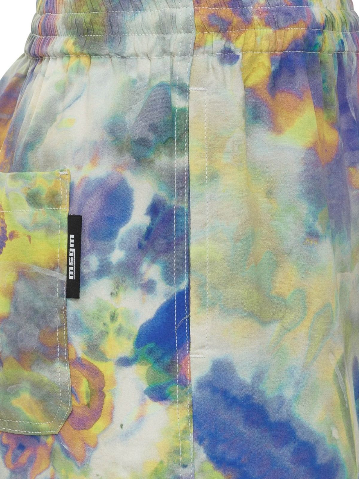Msgm Shorts Dyed Purple