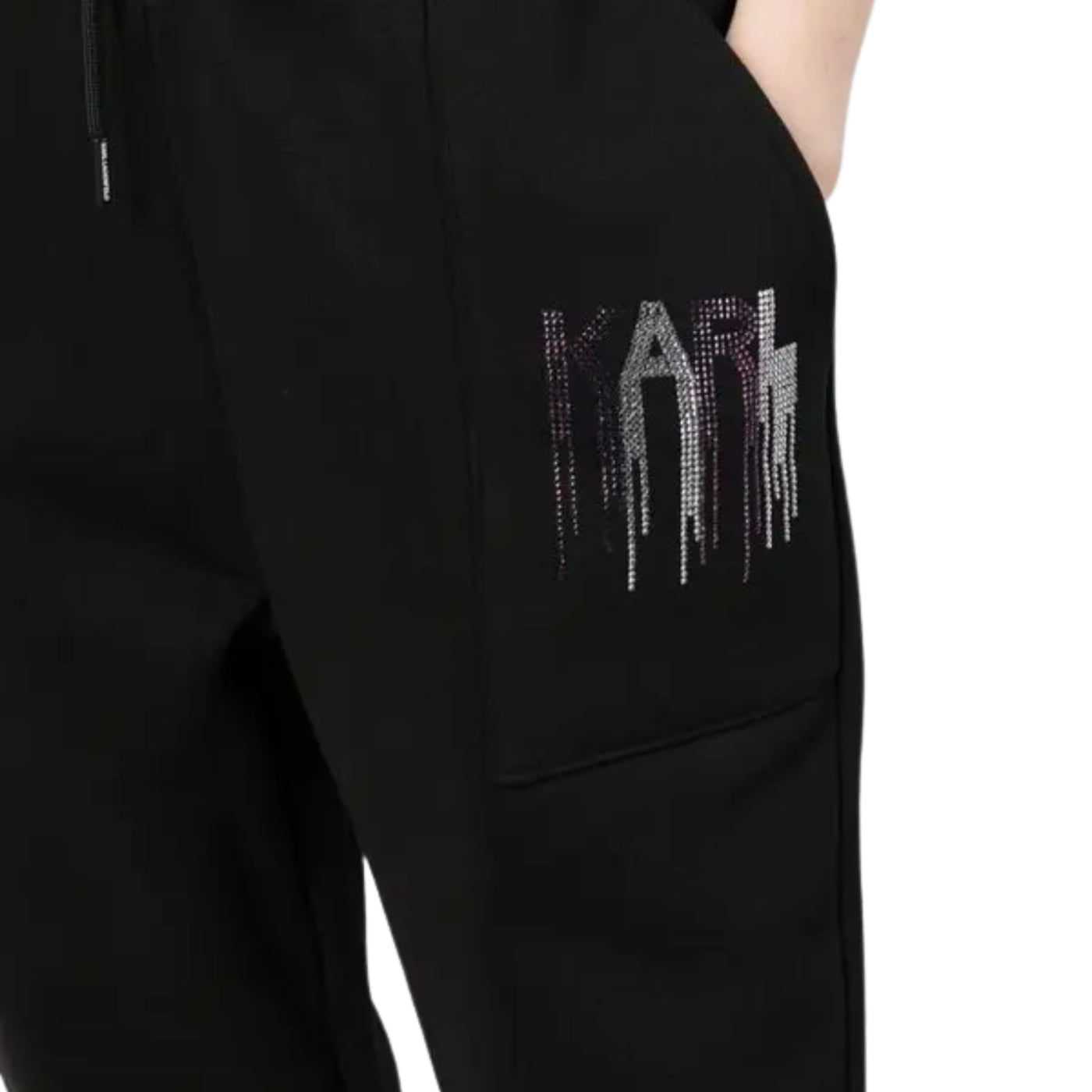 Karl Lagerfeld Track Pants Logo Black