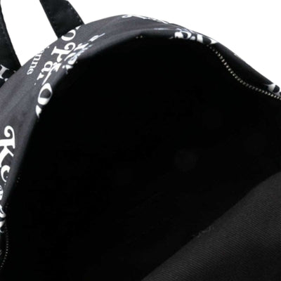 Kenzo Bag Back Pack Monogram Logo Black-White