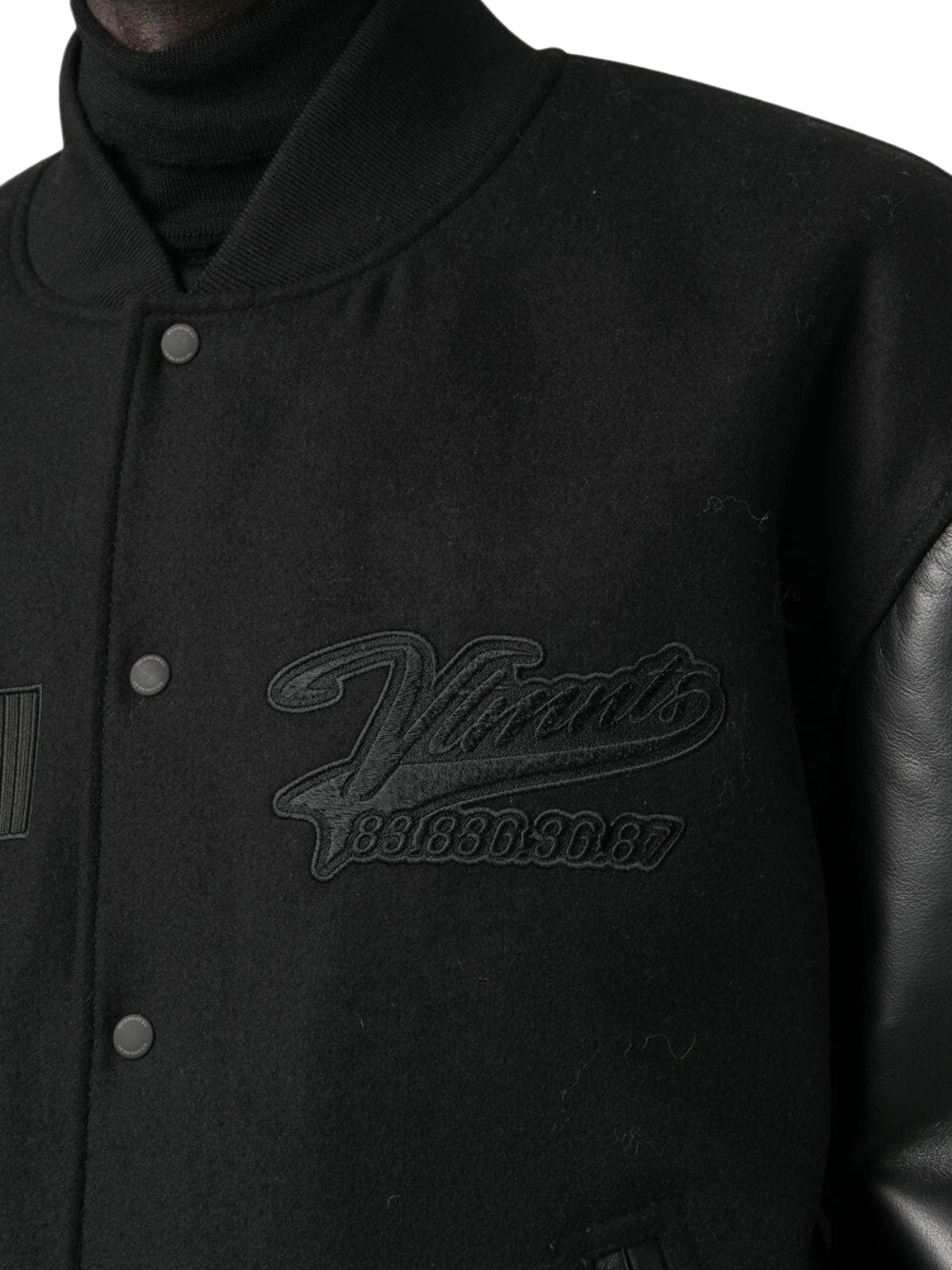 Vtmnts Jacket Varsity Mono Black