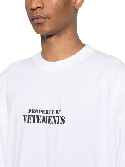 Vetements T-Shirt Property White