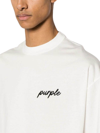 Purple T-Shirt Oversized Off-White