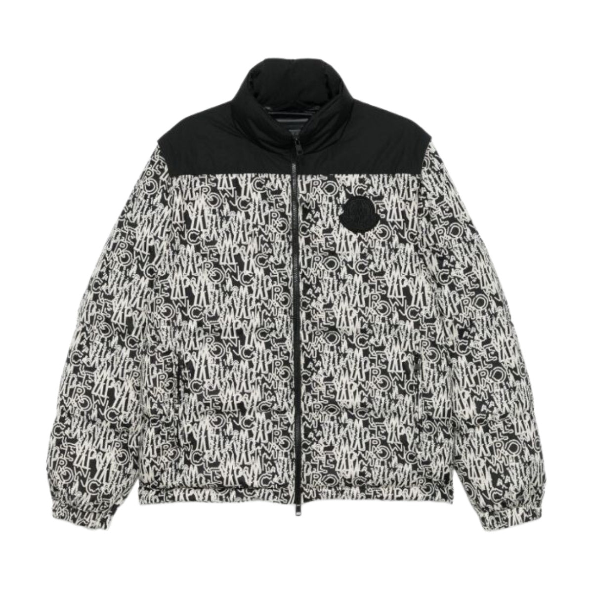 Moncler Jacket Chubasco Allover Print Black-White