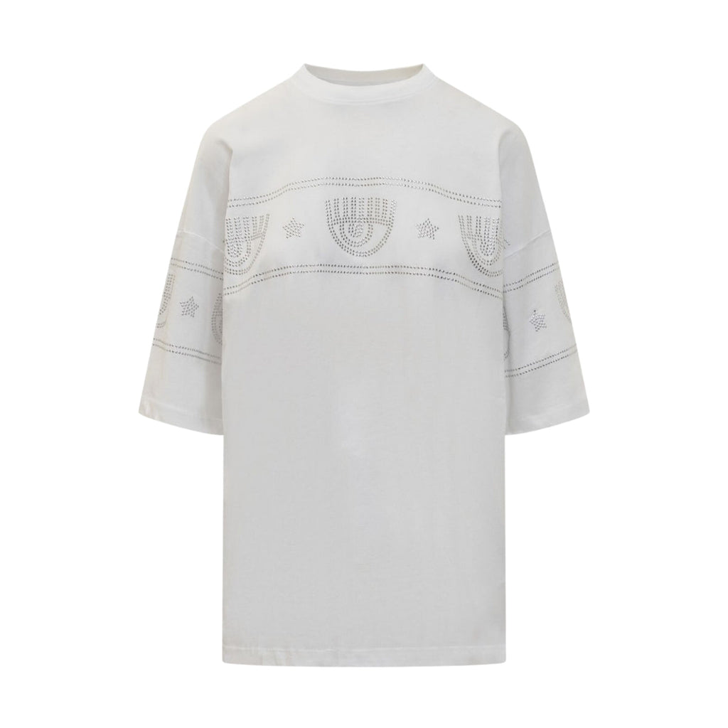 Chiara Ferragni T-Shirt Maxi Logo Mania Grey