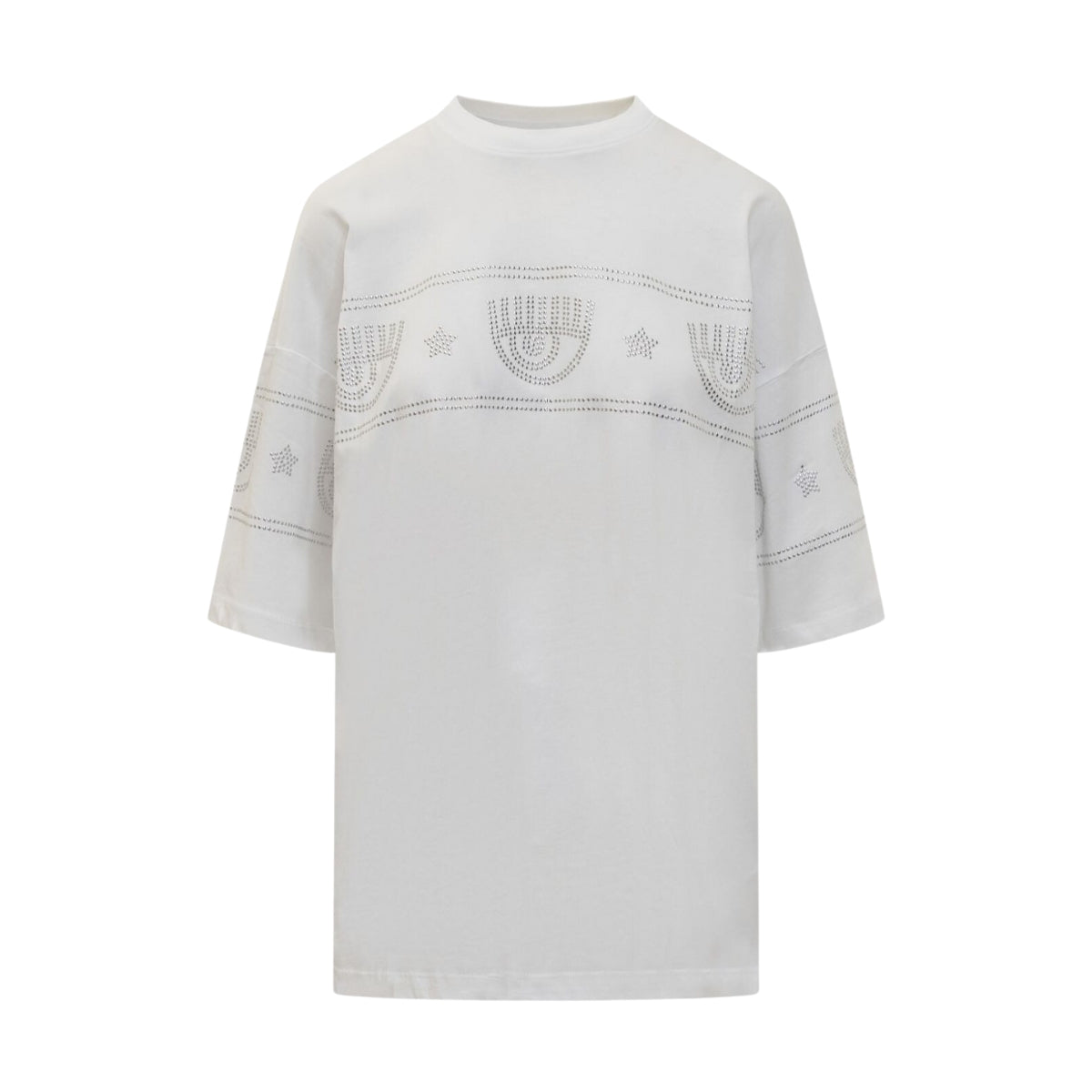 Chiara Ferragni T-Shirt Maxi Logo Mania Grey