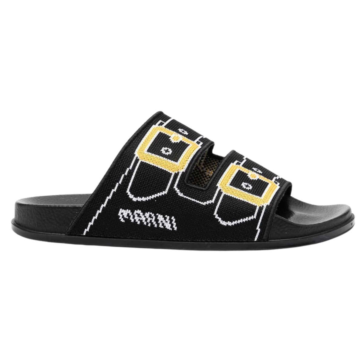 Marni Slide Double Buckle Black