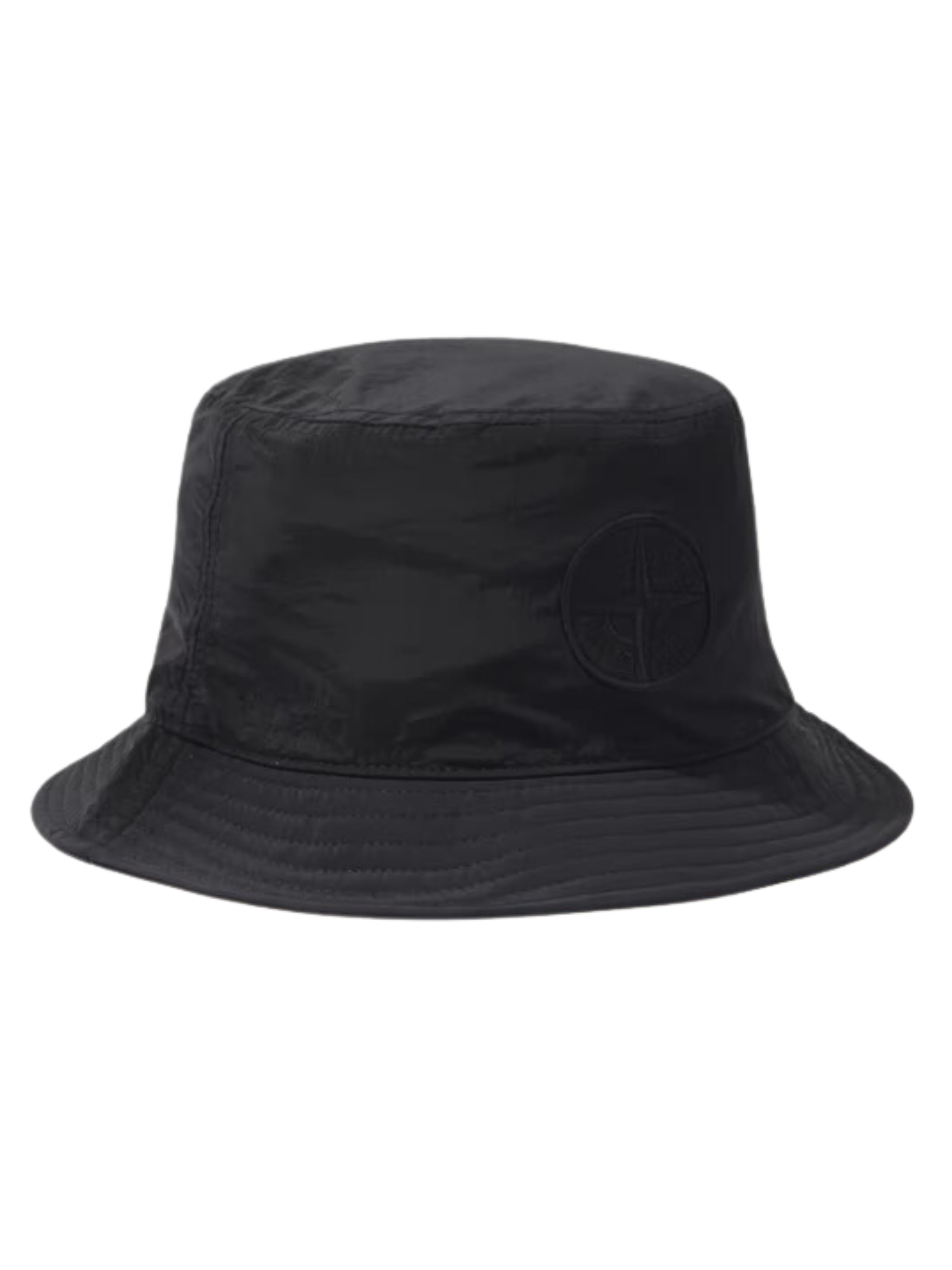 Stone Island Bucket Hat Logo Black