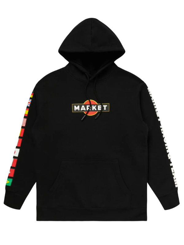 Market Hoodie Group 5 Flags Black
