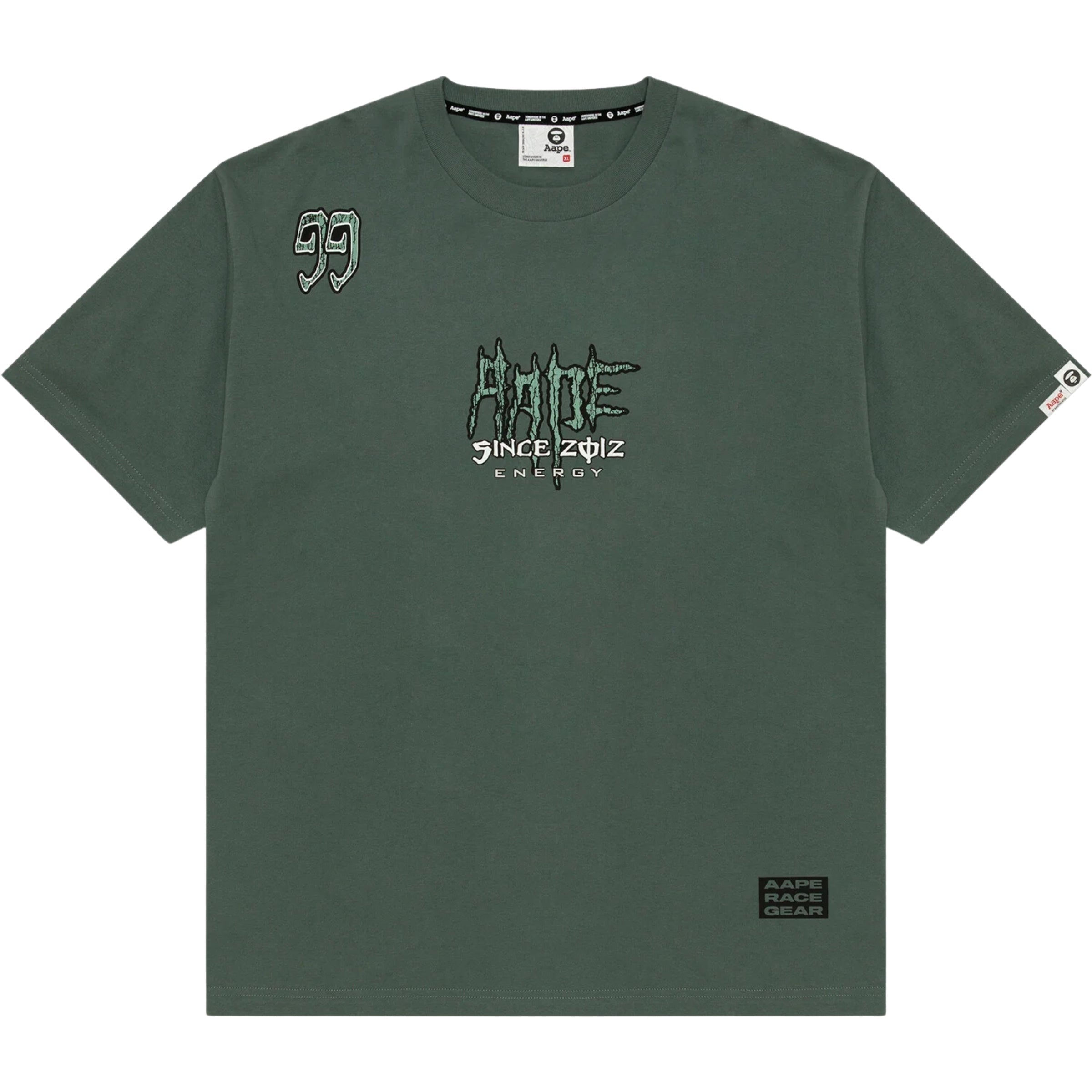 Aape T-Shirt Energy Logo Green